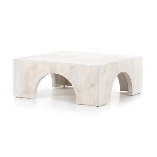 Fausto Coffee Table In Bleached Guanacaste by FOUR HANDS