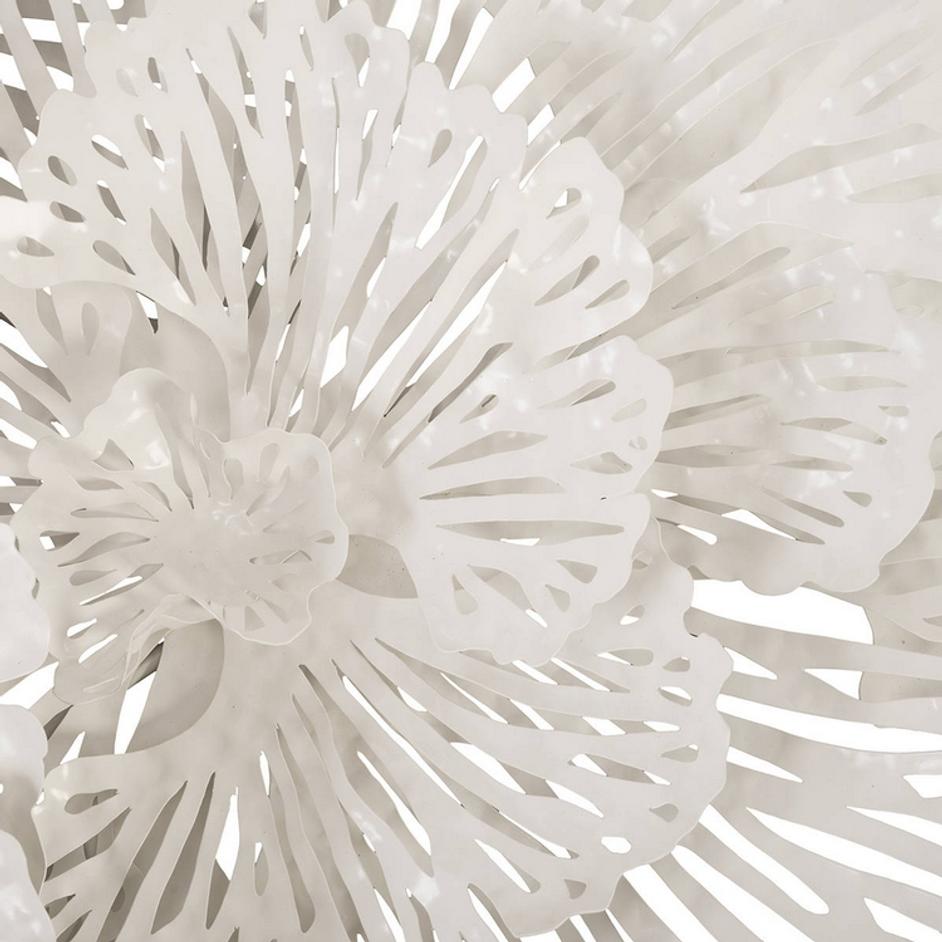 Flower Wall Art White, Large by PHILLIPS COLLECTION