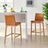 Devon KD PU Counter Stool, Moza Caramel by New Pacific Direct