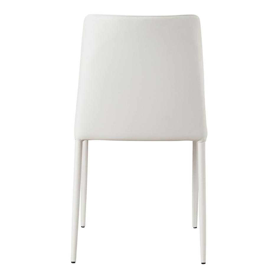 NORA DINING CHAIR WHITE VEGAN LEATHER-M2 by Moes Home