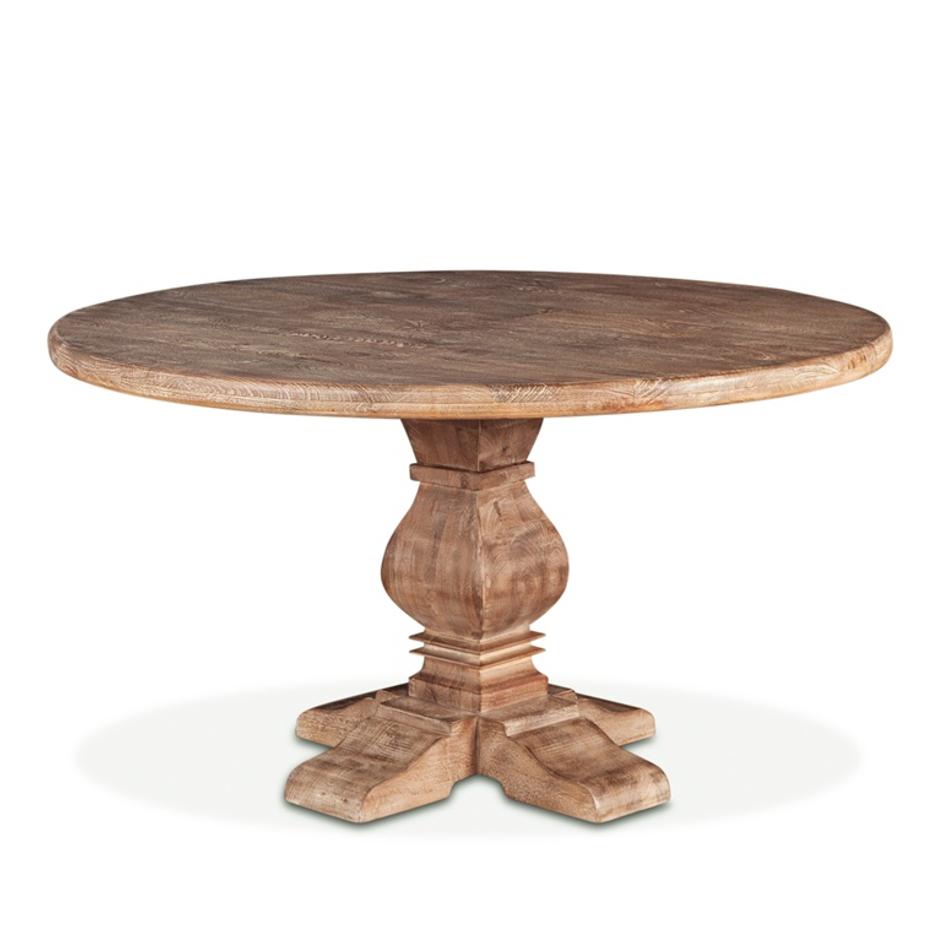 San Rafael 48" Round Dining Table Antique Oak by Home Trends & Design