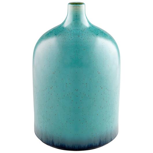 Native Gloss Vase in Turquoise Glaze by Cyan Design