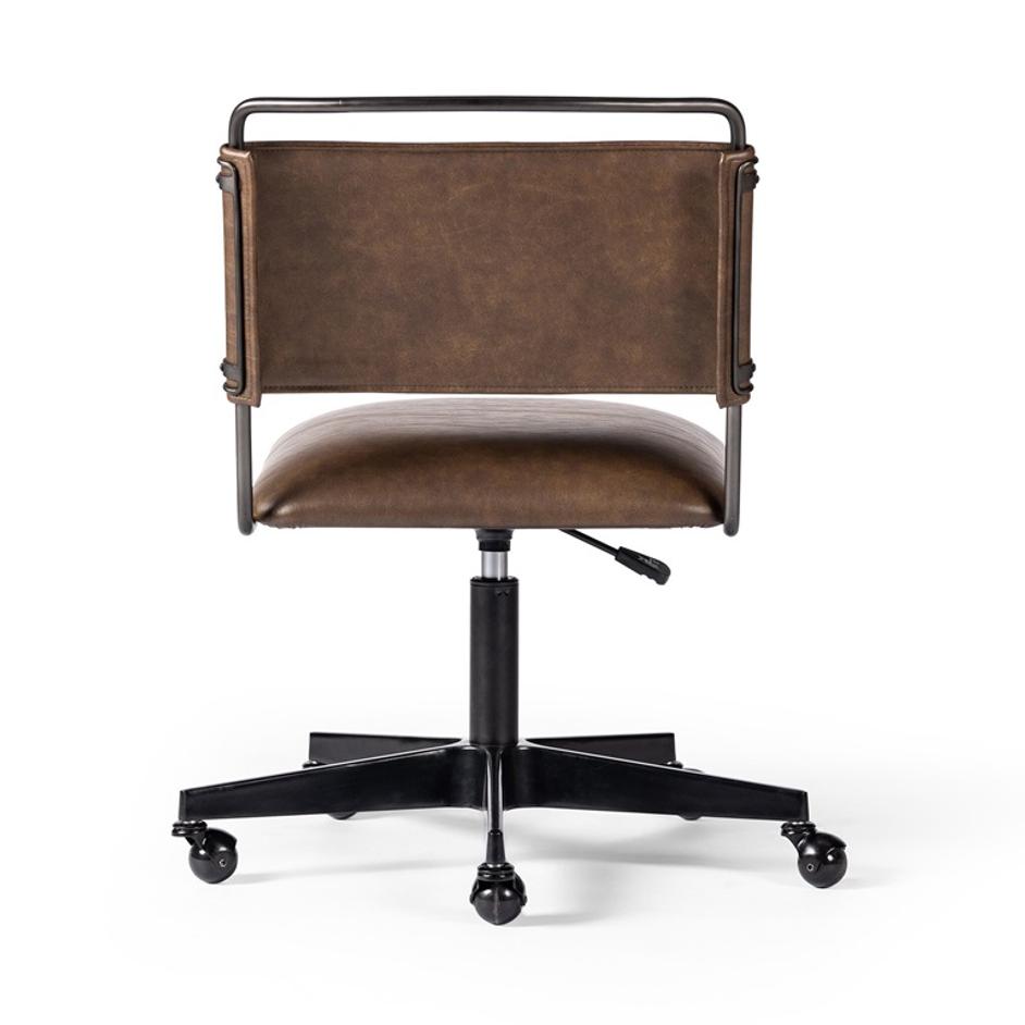 Wharton Desk Chair - Distressed Brown by Four Hands