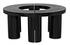 Pluto Mahogany Coffee Table in Hand-Rubbed Black by Noir Furniture