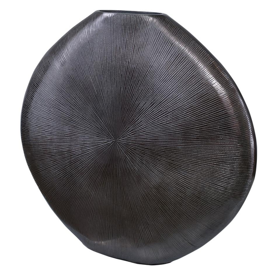 Gretchen Black Nickel Vase by Uttermost