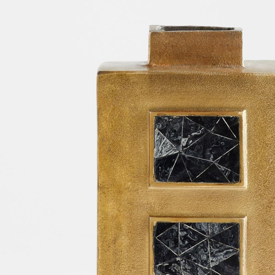 Malkate Vase|Brass-Small by Cyan Design