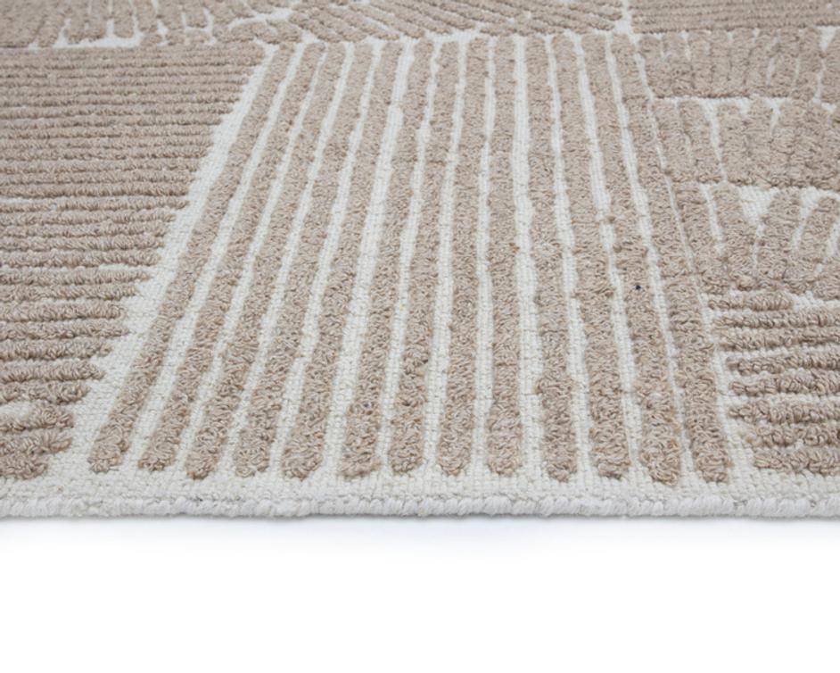 CORINTHIA HAND-WOVEN RUG - IVORY/BEIGE - 9' X 12' by Sunpan