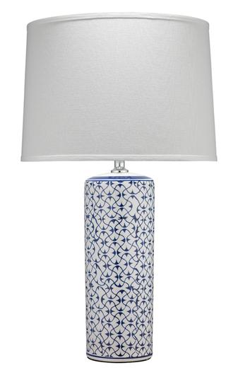 Vivian Ceramic Table Lamp, Blue by Jamie Young