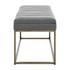 Darius Fabric Bench In Montello Gray by New Pacific Direct