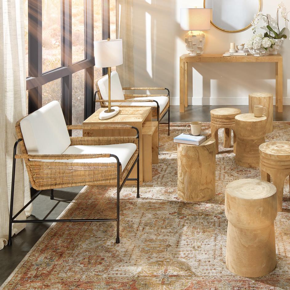 Agave Wood Side Table by Jamie Young