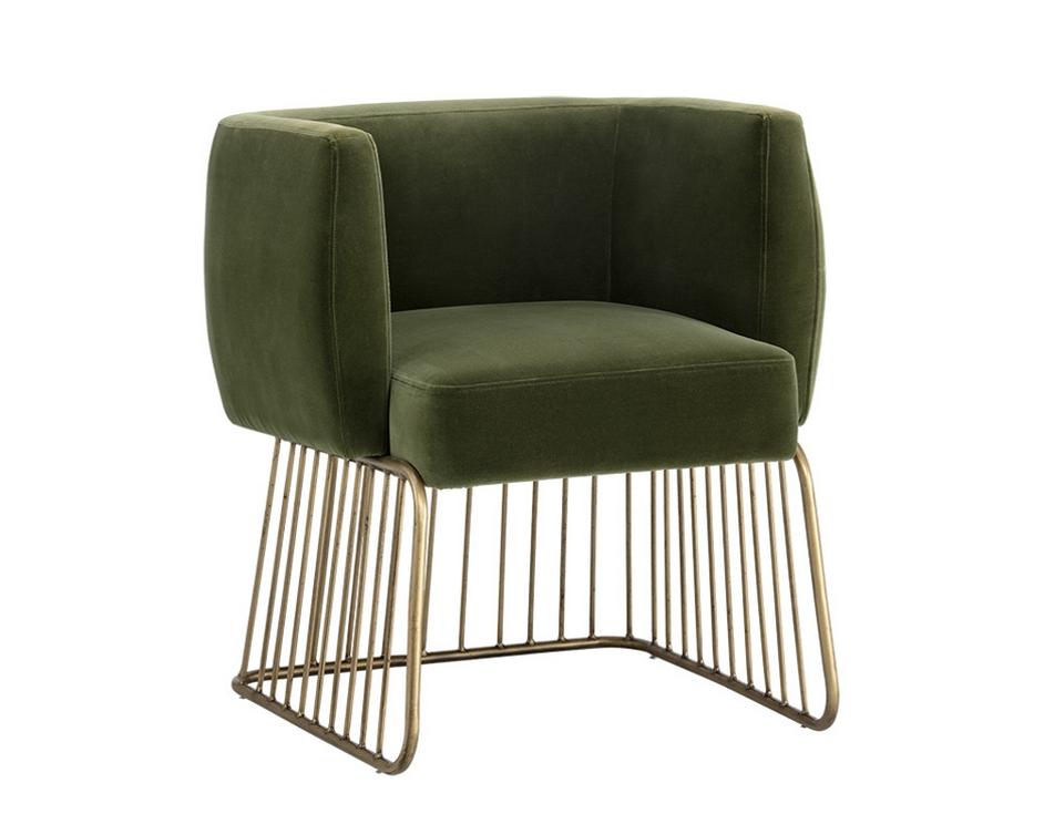 Gala Dining Chair - Forest Green by Sunpan