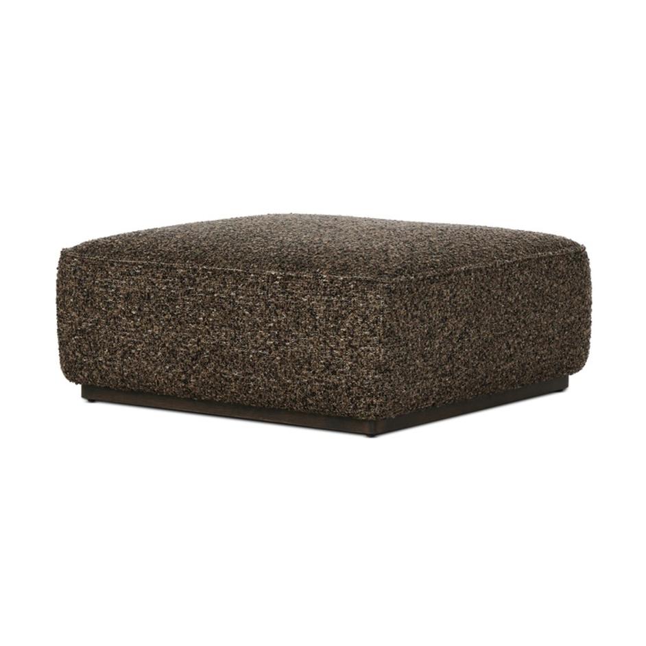 Sinclair Square Ottoman-36" In Ivan Granite-Sienna Brown by Four Hands