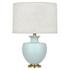 Matte Sky Blue Michael Berman Atlas Table Lamp by Robert Abbey