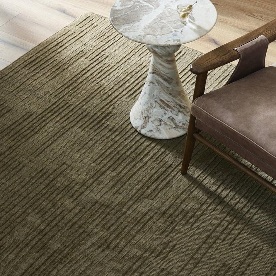 Geist Rug In Akara Olive And 9'x12' by Four Hands
