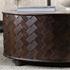 Shira Mango Wood 40" Round Storage Coffee Table Kona Brown by Classic Home