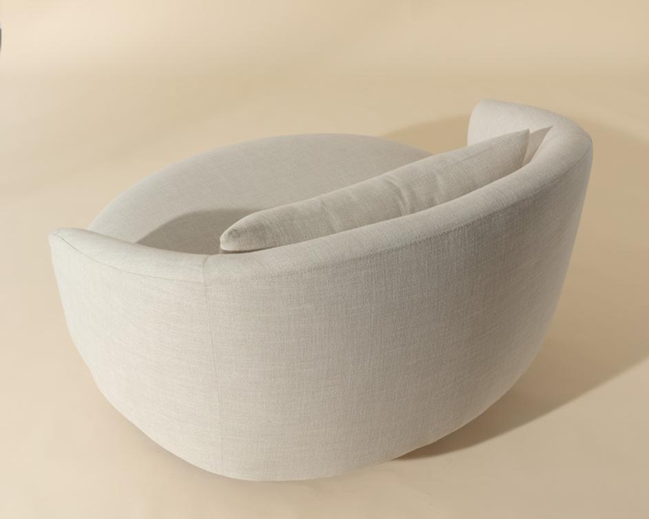 WALSH SWIVEL LOUNGE CHAIR - EFFIE LINEN by Sunpan