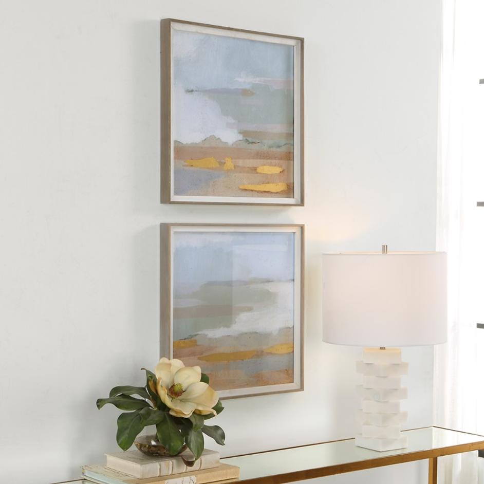 Abstract Coastline Framed Prints, S/2 by Uttermost
