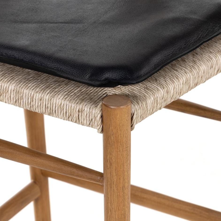 Muestra Stool W Cushion In Natural In Bar by FOUR HANDS