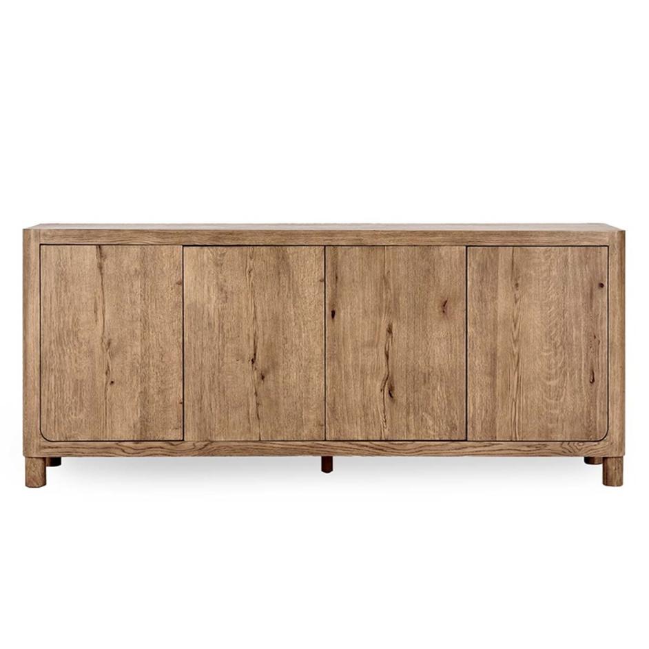 Orlando 4Dr Sideboard Light Brown by Classic Home