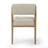 Navid Dining Arm Chair In Weslie Flax And Smoked Grey by Four Hands