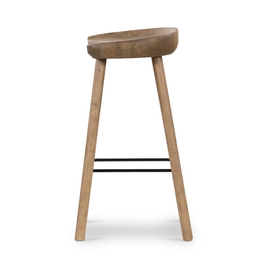 Barrett Stool In Natural Matte In Bar by FOUR HANDS