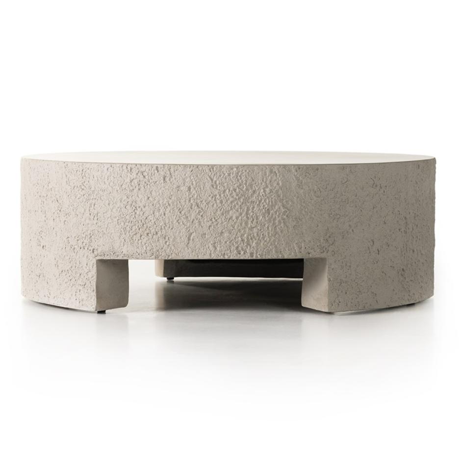 Kember Outdoor Coffee Table In Blanc White by FOUR HANDS