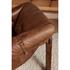 BELLOS ACCENT CHAIR OPEN ROAD BROWN LEATHER by Moes Home