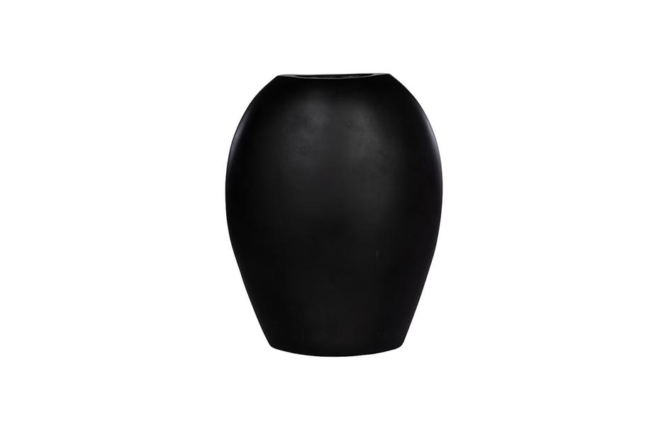 Pod Vase, Large, Black Matte by Phillips Collection