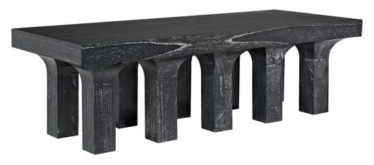 Santos Coffee Table, Cinder Black by Noir Furniture