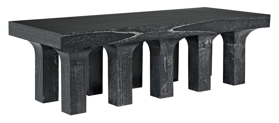 Santos Coffee Table, Cinder Black by Noir Furniture