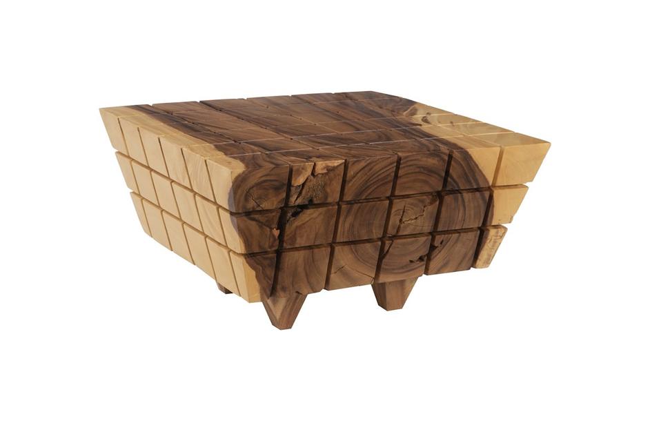 Cubed Coffee Table, Natural by PHILLIPS COLLECTION