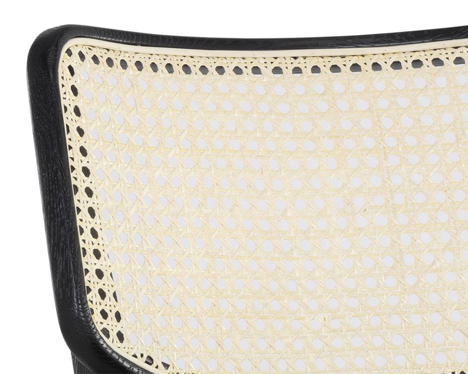 Annex Dining Chair - Black - Velvet Black by Sunpan