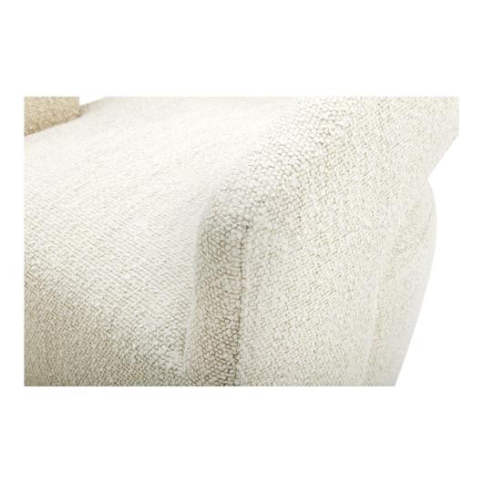 BARROW ROLLING DINING CHAIR PERFORMANCE FABRIC WHITE MIST by Moes Home