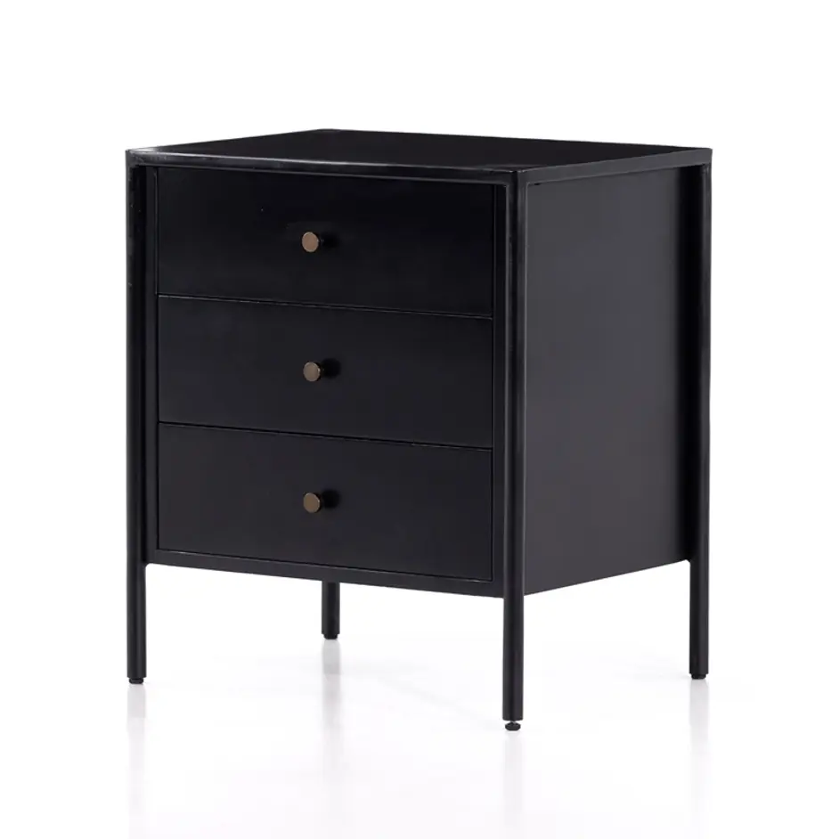 Soto Nightstand In Black by FOUR HANDS