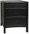 Hampton Night Stand 24", Hand Rubbed Black by Noir Furniture