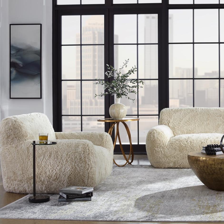 Abide Sheepskin Accent Chair by Uttermost