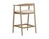 JEREMY COUNTER STOOL - WEATHERED OAK - DOVE CREAM by Sunpan