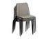RENEE STACKABLE DINING CHAIR - DILLON STRATUS / DILLON BLACK by Sunpan