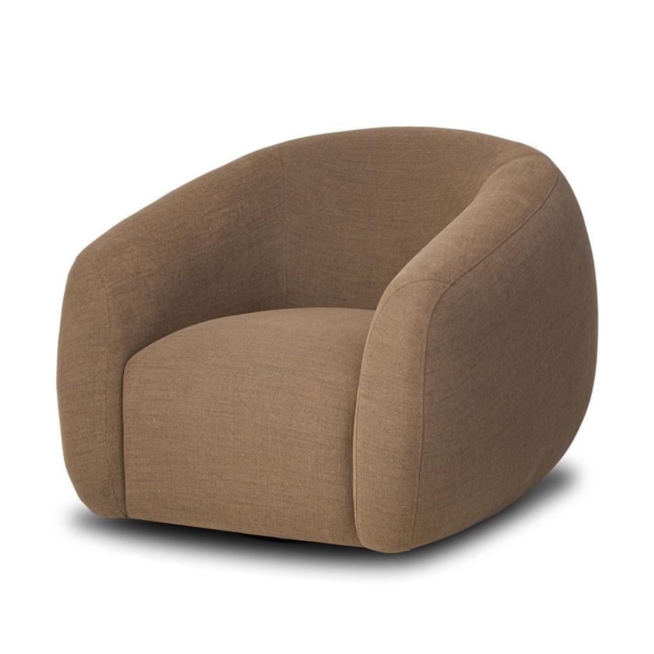 Channing Swivel Chair - Crypton Nomad Mushroom by Four Hands