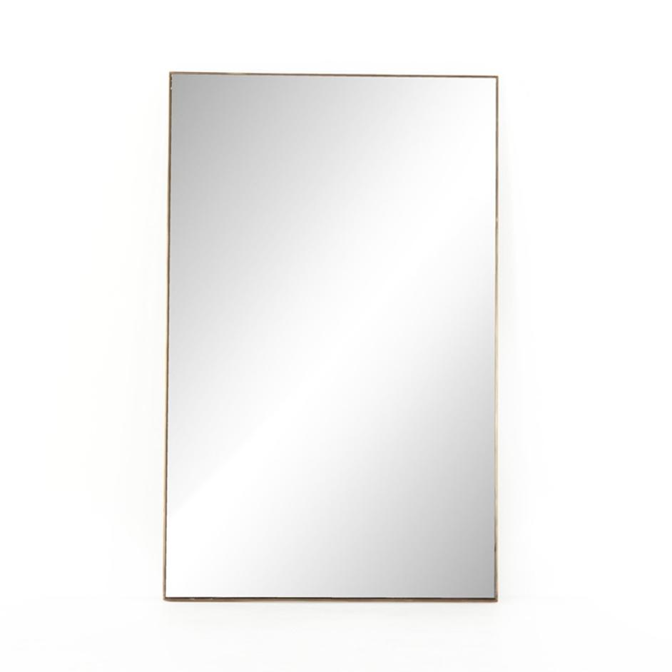 Georgina Rectangle Floor Mirror - Polished Brass by Four Hands