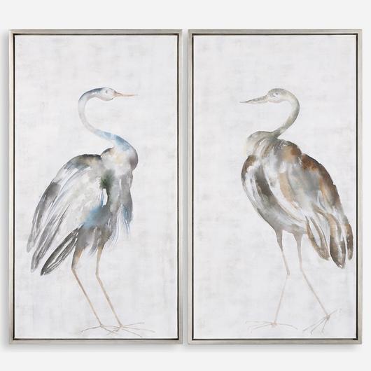 Summer Birds Hand Painted Canvases by Uttermost