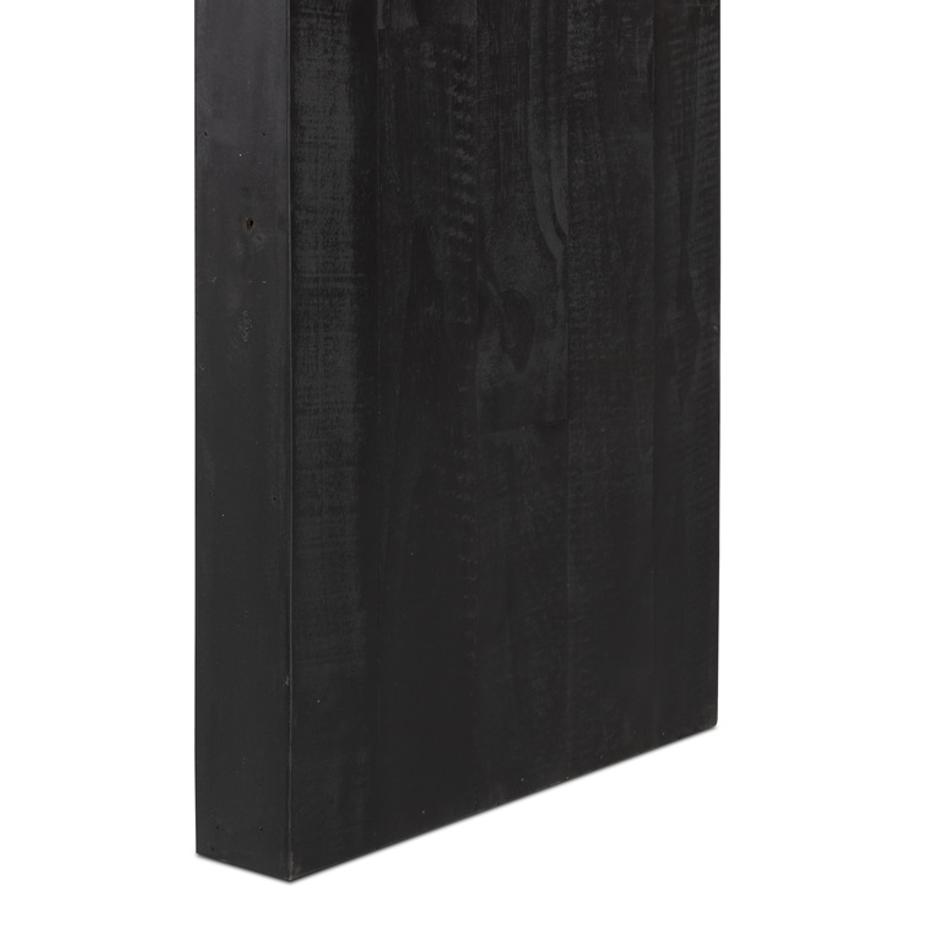 Matthes Console Table In Aged Black Pine by FOUR HANDS