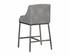 Dalary Counter Stool - Bravo Metal / Polo Club Stone by Sunpan