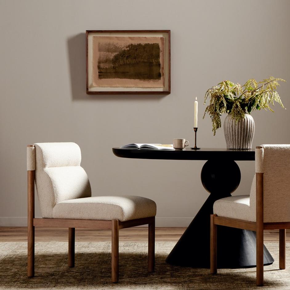 Kiano Dining Chair In Charter Oatmeal by FOUR HANDS