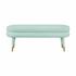 Betty Sea Foam Green Velvet Bench by tov furniture