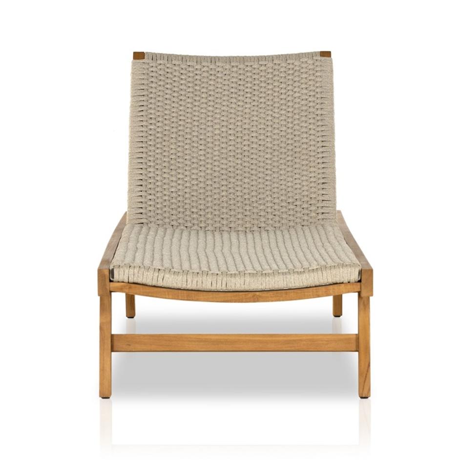 Delano Outdoor Chaise - Ivory Rope by Four Hands
