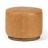 Sinclair Round Ottoman In Butterscotch by FOUR HANDS
