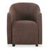 Drava Rolling Dining Chair Dark Brown by Moes Home
