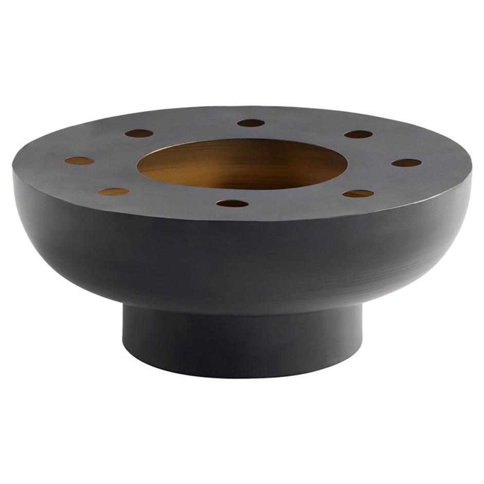 Naktis Bowl| Black| Brass by Cyan Design