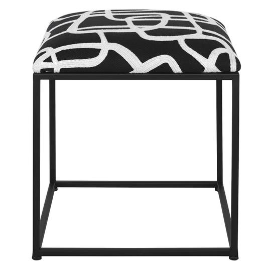 Twists And Turns Fabric Accent Stool by Uttermost